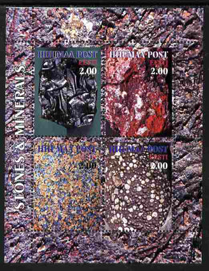 Estonia (Hiiumaa) 2000 Stones & Minerals #02 sheetlet containing set of 4 values unmounted mint