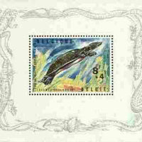 Belgium 1965 Soft Shelled Turtle perf m/sheet, SG MS 1947, Mi BL 33