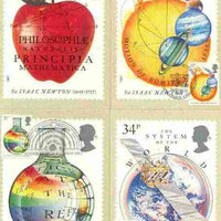 Great Britain 1987 Newton's Principles of Mathematics set of 4 PHQ cards with appropriate stamps each very fine used with first day cancels