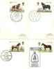 Great Britain 1978 Horses set of 4 PHQ cards with appropriate stamps each very fine used with first day cancels