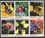 Angola 2000 Bees set of 6 very fine cto used