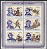 Comoro Islands 2009 David Livingstone perf sheetlet containing 6 values unmounted mint, Michel 2023-28