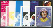 Somaliland 2000 Bube Didrikso Zakarios (From Women Golfers sheetlet) the set of 5 imperf progressive proofs comprising the four individual colours plus all 4-colour composite