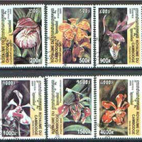 Cambodia 2000 Orchids complete perf set of 6 values cto used