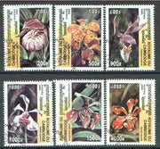 Cambodia 2000 Orchids complete perf set of 6 values cto used