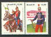 Brazil 1981 Military Police Anniversary set of 2 unmounted mint, SG 1937-38*