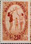 Brazil 1957 Spring Games (Volleyball) unmounted mint, SG 963*