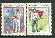 Brazil 1986 Military Uniforms set of 2 unmounted mint, SG 2264-65*