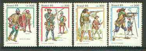 Brazil 1985 Military Dress set of 4 unmounted mint, SG 2184-87