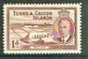 Turks & Caicos Islands 1950 KG6 Salt Cay 1d red-brown unmounted mint, SG 222*