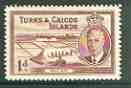 Turks & Caicos Islands 1950 KG6 Salt Cay 1d red-brown unmounted mint, SG 222*