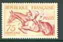 France 1953 Horse Jumping 75f (from sports set) unmounted mint SG 1190*