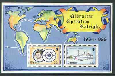 Gibraltar 1988 Operation Raleigh m/sheet unmounted mint, SG MS 603