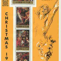 Gibraltar 1977 Christmas & 400th Birth Anniversary of Rubens m/sheet unmounted mint, SG MS 397