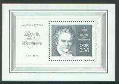 Germany - East 1970 Bicentenary of Beethoven m/sheet, unmounted mint SG MS E 1352