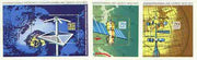 Germany - East 1972 International Meteorological Meeting set of 3 perf m/sheets unmounted mint, SG MS E1465