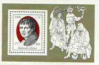 Germany - East 1977 Birth Bicentenary of Heinrich von Kleist (poet) m/sheet unmounted mint, SG MS E1982