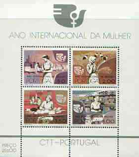 Portugal 1975 International Women's Year m/sheet unmounted mint, SG MS 1594