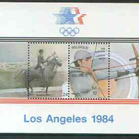 Belgium 1984 Los Angeles Olympics perf m/sheet unmounted mint, SG MS 2784