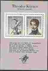 Germany 1991 Birth Bicentenary of Theodor Kömer (poet) perf m/sheet unmounted mint, SG MS 2412