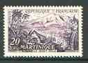 France 1955 Mount Pele, Martinique 20f (from views set) unmounted mint SG 1267