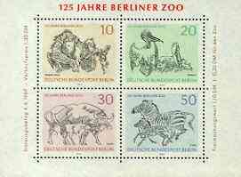 Germany - West Berlin 1969 125th Anniversary of Berlin Zoo m/sheet unmounted mint, SG MS B332