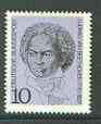 Germany - West 1970 Beethoven 10pf (from Anniversaries set) unmounted mint, SG 1516*