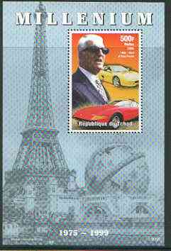 Chad 1999 Millennium - Enzo Ferrari perf m/sheet (from Millennium series) unmounted mint