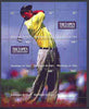 Niger Republic 1999 The Open Golf Championship composite perf sheet containing 9 values unmounted mint