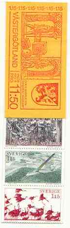 Sweden 1978 Tourism (Vastergotland) 11k50 booklet complete and pristine, SG SB328