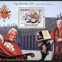 Mozambique 2009 Pope Benedict XVI perf souvenir sheet unmounted mint