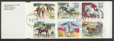 Sweden 1990 World Equestrian Games 22k80 booklet complete with first day cancels, SG SB428