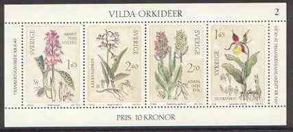 Sweden 1982 Wild Orchids perf m/sheet unmounted mint, SG MS 1128