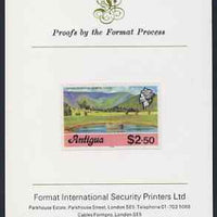 Antigua 1976 Irrigation Scheme $2.50 (with imprint) imperf proof mounted on Format International proof card (as SG 484B)