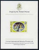 Dominica 1975-78 Lime Factory $1 imperf proof mounted on Format International proof card (as SG 504)