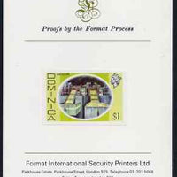 Dominica 1975-78 Lime Factory $1 imperf proof mounted on Format International proof card (as SG 504)