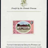 Dominica 1975-78 Rum Distillery $2 imperf proof mounted on Format International proof card (as SG 505)