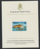 Grenada - Grenadines 1975 Yachts 1/2c imperf proof mounted on Format International proof card (as SG 111)