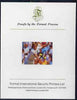 St Vincent - Bequia 1988 International Tennis Players $1.75 (Stefan Edberg) imperf proof mounted on Format International proof card