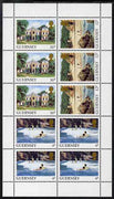 Guernsey 1984-91 Booklet pane of 10 (4 x 4p, 3 x 12p, 3 x 16p) from Bailiwick Views def set unmounted mint, SG 299c