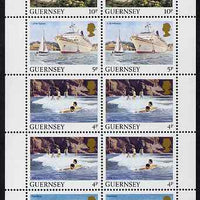 Guernsey 1984-91 Booklet pane of 10 (2 x 2p, 4 x 4p, 2 x 5p, 2 x 10p) from Bailiwick Views def set unmounted mint, SG 297a