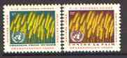 United Nations (NY) 1963 Freedom From Hunger set of 2 unmounted mint, SG 120-21*