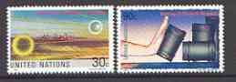 United Nations (NY) 1991 Banning of Chemical Weapons set of 2 unmounted mint, SG 603-04