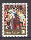 United Nations (NY) 1991 Mosaic by Norman Rockwell (Do unto Others) unmounted mint SG 606