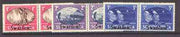 Swaziland 1945 Victory Commemoration set of 3 horiz pairs unmounted mint, SG 39-41