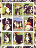 Chuvashia Republic 2000 Dogs (Bernese Mountain Dog) perf sheetlet containing complete set of 9 values, each with Scout logo unmounted mint