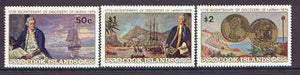 Cook Islands 1978 Bicentenary of Cook's Discovery of Hawaii set of 3 unmounted mint, SG 584-86*