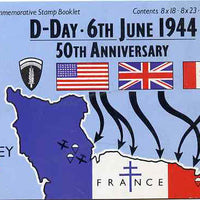 Jersey 1994 50th Anniversary of D-Day £5.68 booklet complete and fine, SG B51