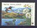 New Zealand 1993 Taiko bird, Lily & Duck 45c from Endangered species set of 5, unmounted mint SG 1737