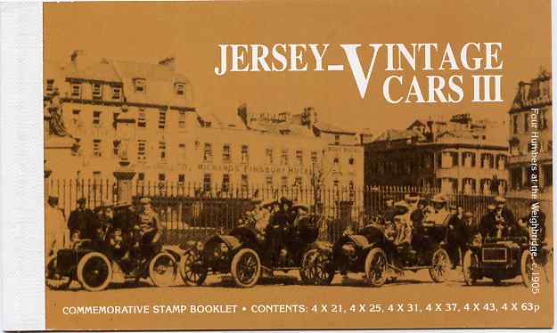 Jersey 1999 Centenary of Motoring in Jersey prestige booklet complete, SG B57